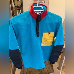 Limited run (no longer made) Topo Designs fleece.